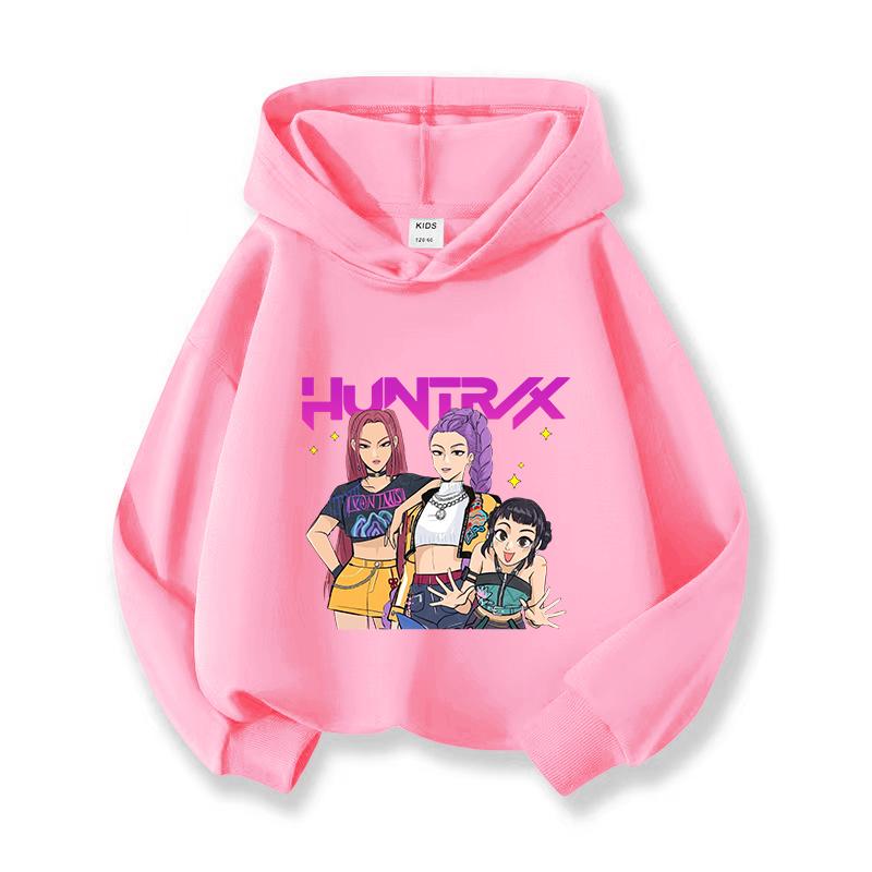 2025 Hot Anime K-Pop Loveliness Demon Hunters Thickened in Autumn and Winter  Harajuku Hip Hop  Hoodie