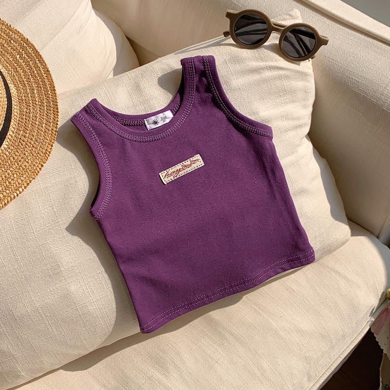 Girls' And Boys' Casual Vests, Summer Children's Cute Tops