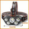 5LED headlights can be charged, USB headlights, camping, running and fishing headlights, for home outdoor emergency lights