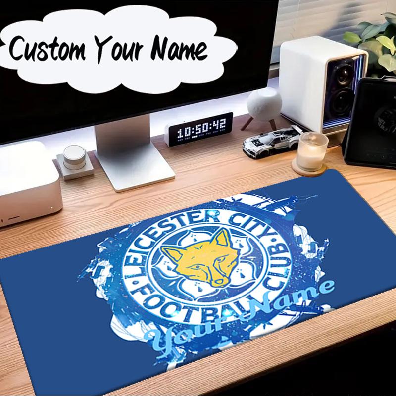 Custom Name Mouse pad Leicester City Football Club Mouse Pad Desk Mat, Non-Slip Rubber Backer Pad For Computer Notebook Gaming Mouse Pad Gift