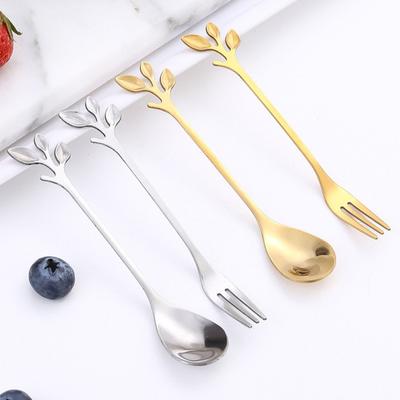 Widelec/Łyżka Stal Nierdzewna Sztućce z Długimi Uchwytami Odporne na Rdzę Sztućce Deserowe do Kuchni Domowej Restauracji