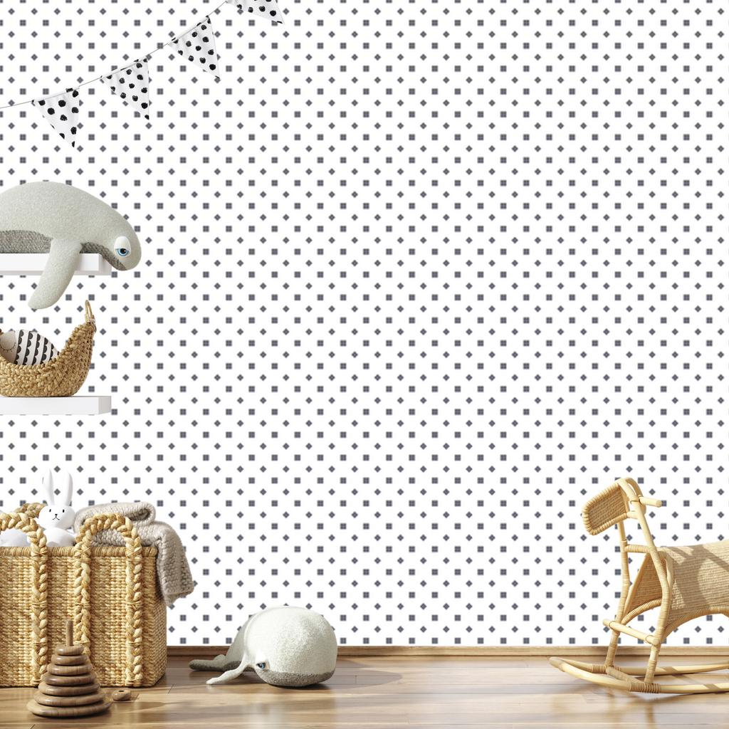 Dots wallpaper light gray, soft shapes 50x1000
