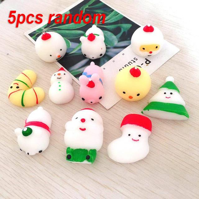 50-5PCS Kawaii Squishies Mochi Anima Squishy Hračky pro děti Antistresový míček Squeeze Party Favorities Hračky pro úlevu od stresu k narozeninám