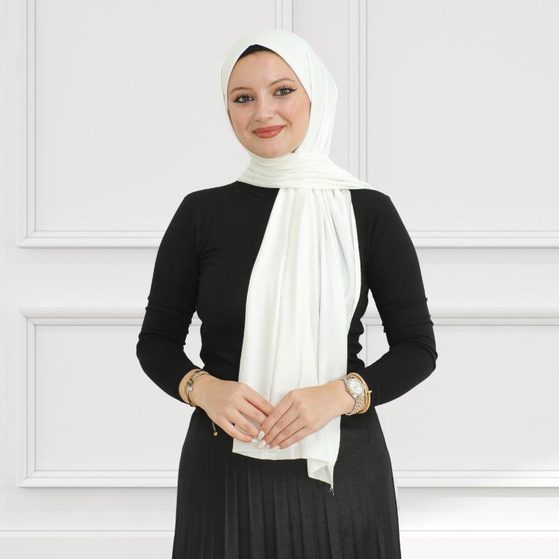 Hijab für Damen, Viskose-Schal, leicht, muslimischer Hijab, langer Schal, islamische Schals, türkisches Seiden-Kopftuch für Damen