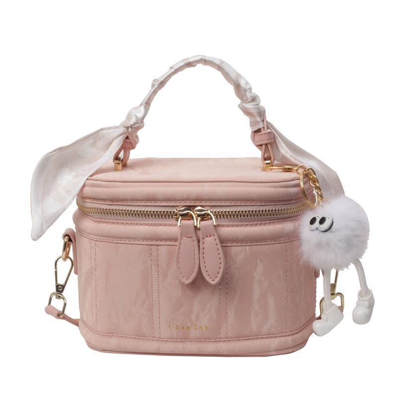 

Ручная сумка-коробка Женская Новая Мода Маленькая Квадратная Сумка Повседневная Универсальная Сумка-Мессенджер розовый