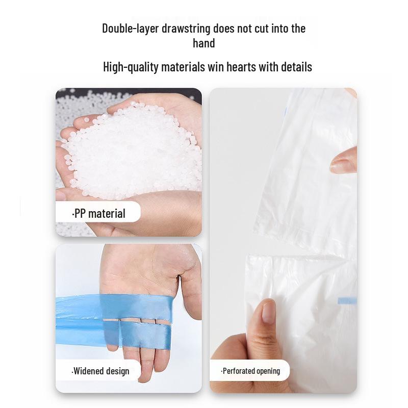 Fute Extra-Thick Drawstring Garbage Bags - 105 Bags for Household, Kitchen, Bathroom, and Living Room