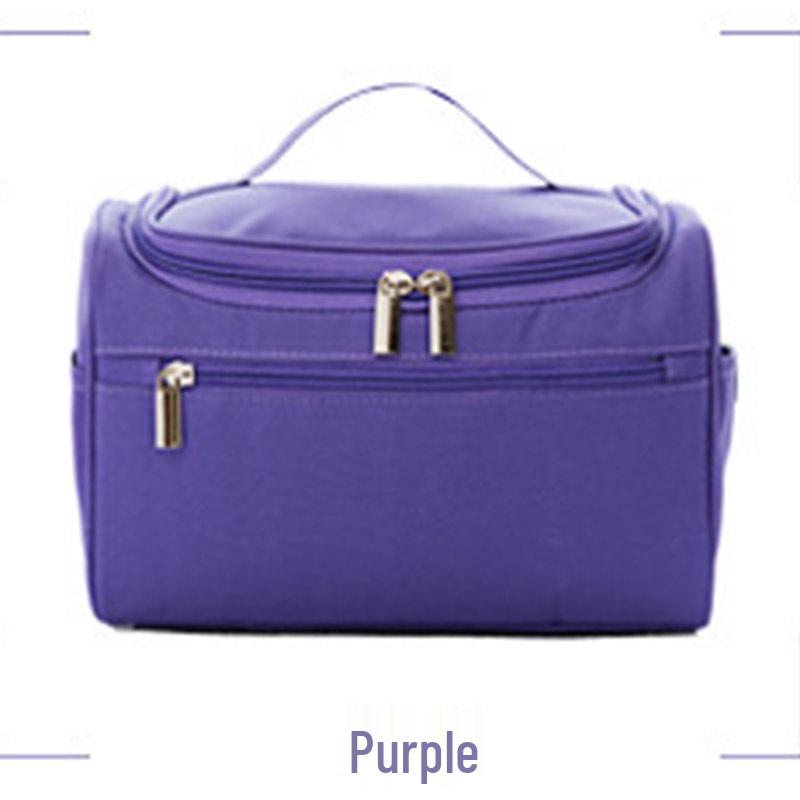 Korean Style Handheld Makeup & Toiletry Bag Set фиолетовый