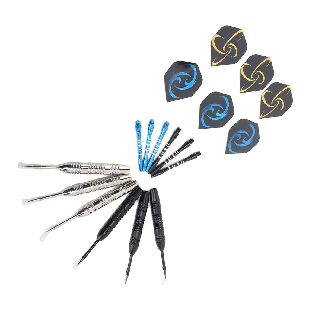 Dart Set Professional Knurled Fluted Design Dart Body Steel Tip Dart Set for Party Game Home