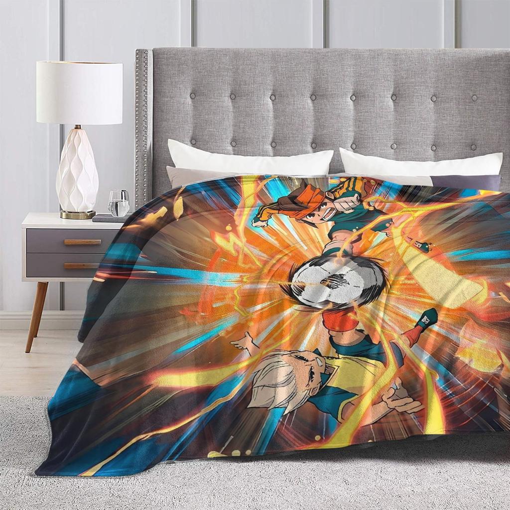 Inazuma Eleven Axel Blaz Gouenji  Blanket  Picnic Flannel Throw Blanket For Couch Bed Super Soft Design Quality Bedspread Gift