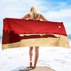 Microfiber Cowboy Print Beach Towels,Beach Towel Oversized,Quick Dry Cowboy On Horse Bath Towel Large,Absorbent Bathroom Towels