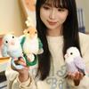 Mini Cute Bird Bracelet Plush Stuffed Toy Doll Kawaii Cartoon Snap Wristband Parrot Soft Plush Kid Birthday Festival Gift