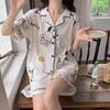 Jiikawa Wusachi Pajamas Women's Spring Summer Cotton Short Sleeve Student Loose Large Size Summer Small Hachi Loungewear