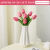 3PCS Artificial Tulip Bouquet Real Touch Long Stem Flowers for Wedding Garden Decor Home Vase Centerpiece Mother's Day Gift