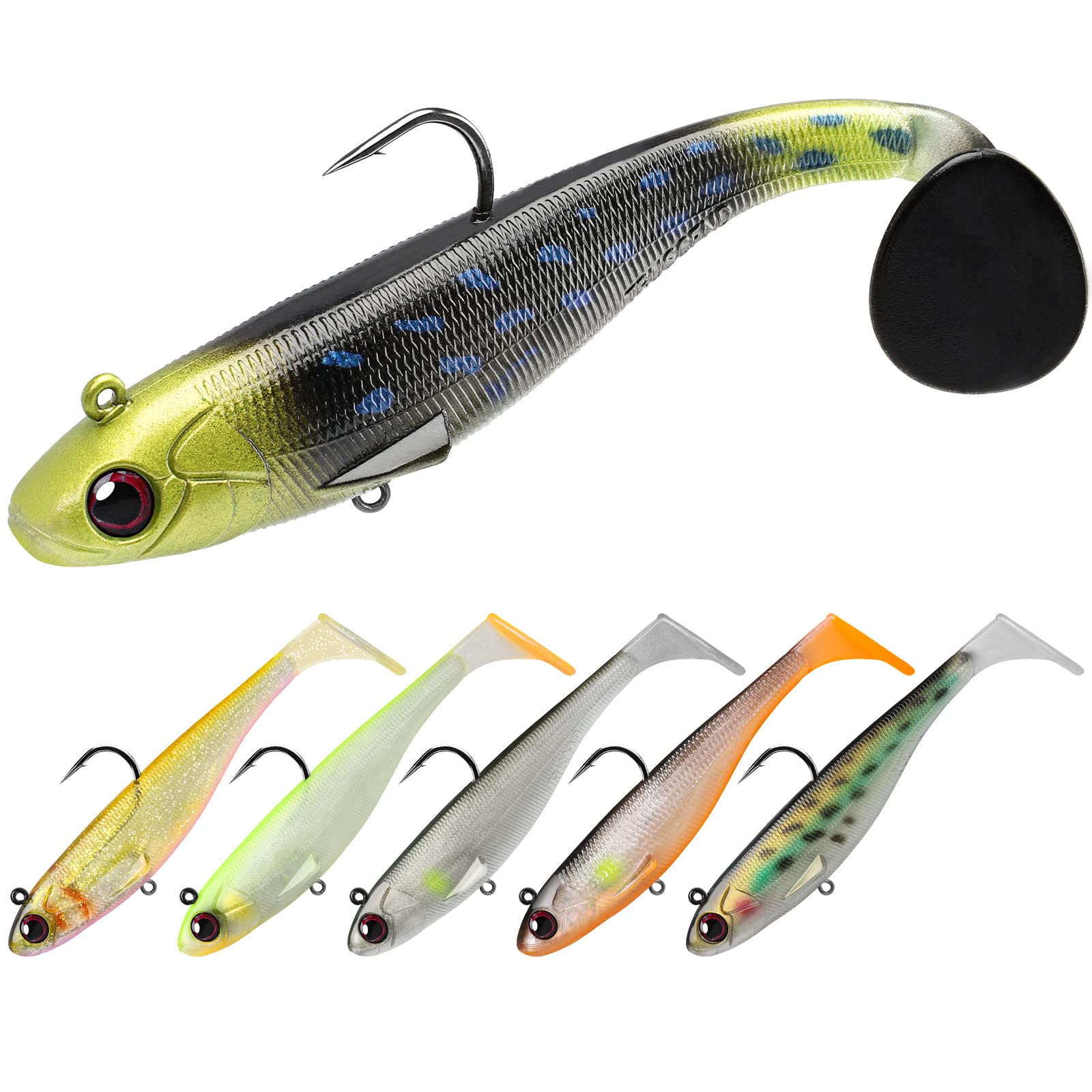 

TRUSCEND Denmori soft lure with exquisitely perfect for family Easy for kids to equipped with a rotating blade for a stunning Suitable for all water