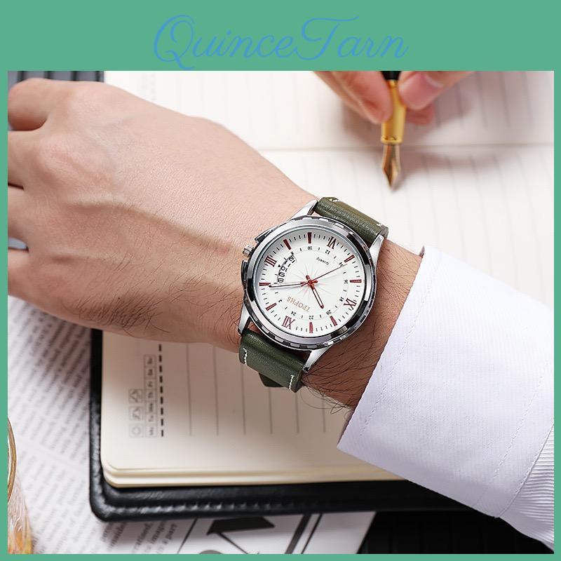 Men Waterproof For Watch Calendar Leather Band Men Wristwatch Simple Business Luminous Quartz Watch Sports Jewelry Gift