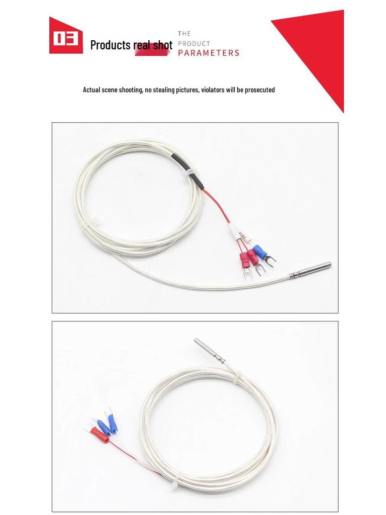PT100 Platinum Resistance High-Temp Thermocouple Patch Probe for Industrial Temperature Measurement
