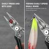 Aluminum Fishing Pliers Split   Pliers for Fishing Hook Remover Professional Saltwater
