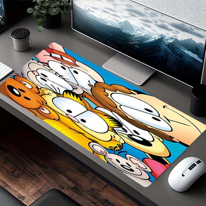 Garfield Print Mouse Pad, for Keyboard Pad Laptop PC Mat for Office Home Use, Desk Decor, Perfect Birthday Gift for Gamers