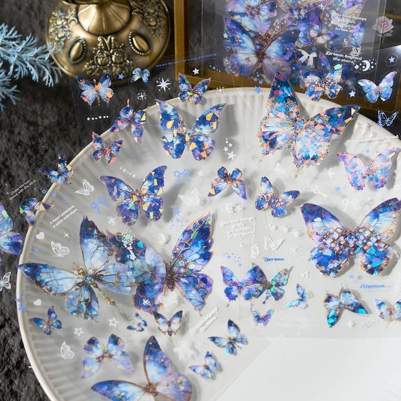 Pet Butterfly Sticker Pack For Diy Scrapbooking Decorative Stickers