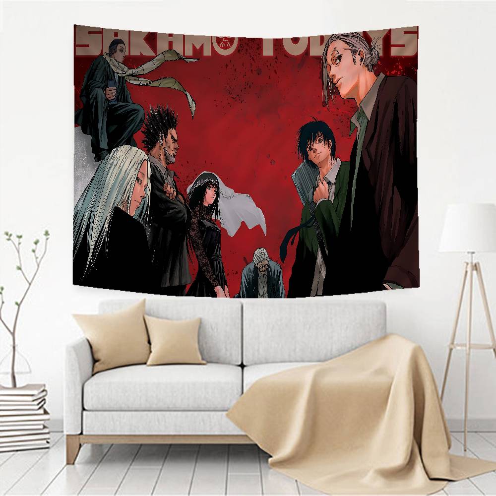 1pc Japanese Anime SsAKAMOTO DdAYS Cartoon Tapestry Wall Hanging Decoration Household Home Decor