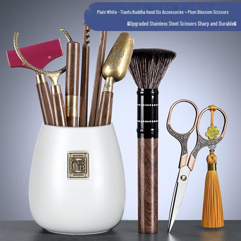 Chinese Kung Fu Tea Ceremony Six Gentlemen Tool Set
