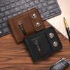 High Quality PU Leather Men's Wallet Short Multiple Card Slots Card Holder Bags Portable Casual Zero Wallet