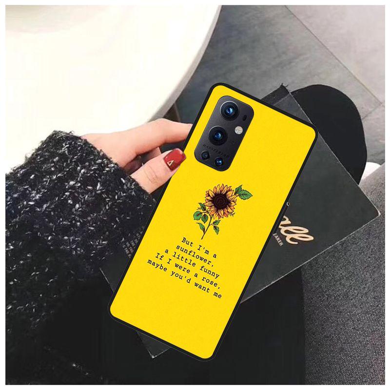 Gelber Blumendruck Ästhetik Für OnePlus Nord N10 N100 CE 5G Weiche Hüllen für One Plus 5T 6T 7T 8T 8PRO 9PRO Handyhülle Coque
