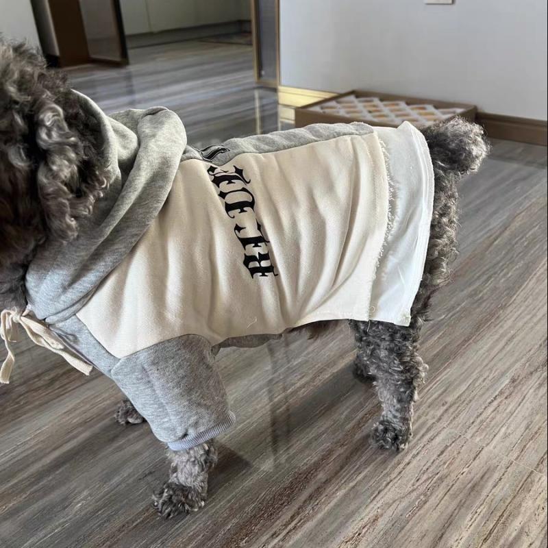 Pet clothes spring and autumn teacup dog Schnauzer Pomeranian bear hooded sweater dog clothes cat thin velvet spring and autumn
