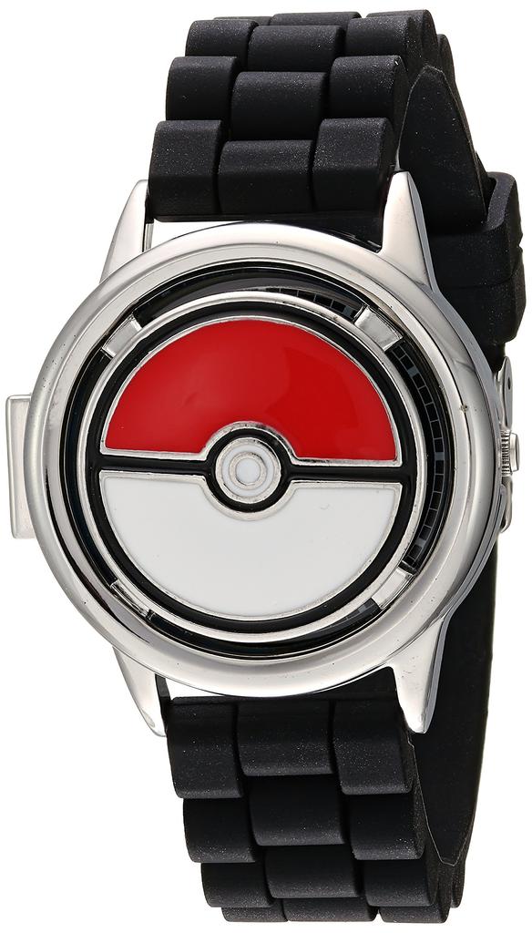 Pokemon Men's Casual Watch Quartz Metal & Silicone Black (Model Number: POK9025)