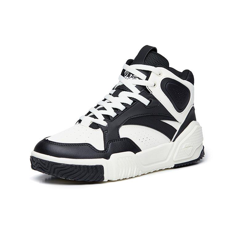 Anta Life Collection, Flame High top Skateboard Shoes Women's Black White 122238090R-4