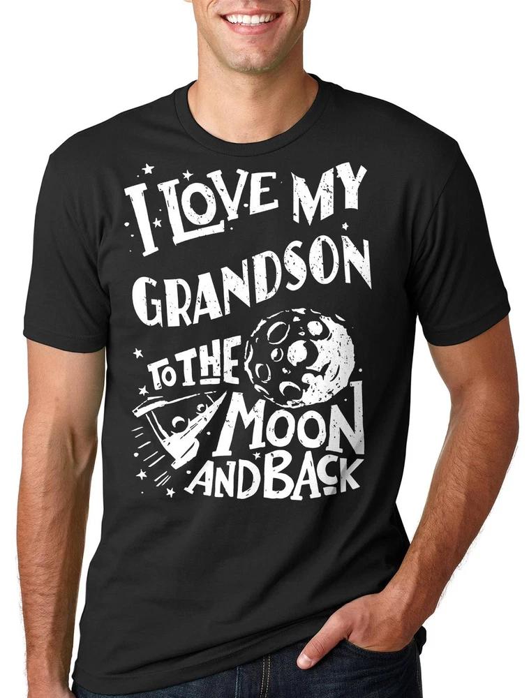 I Love My GrandSon To The Moon And Back Gift For Grandpa Or Grandma Tshirt S