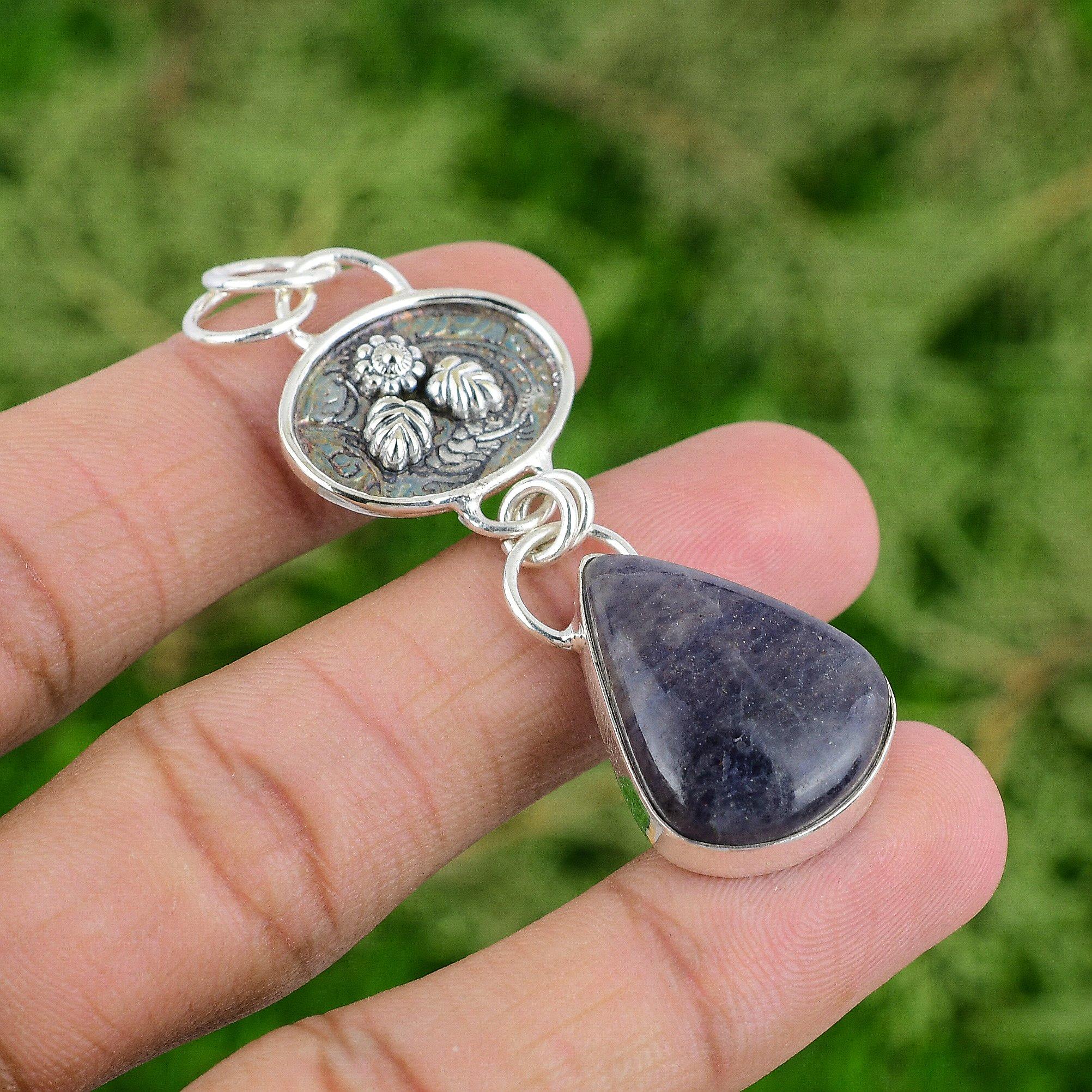 

Thanks Giving Day Deal Lepidolite Stone 925 Silver Engagement Pendant Jewelry
