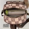 Schoolbag Backpack Korean Version Plaid Niche Design Backpack To Work Commuting Travel Large Capacity Women's Backpack