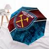 West Ham United pattern, automatic folding umbrella, portable and foldable design, 8 ribs, a Christmas or birthday gift.