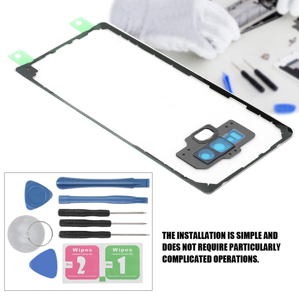 For     Note9 N960 Transparent Battery Back Cover Replacement with Tools (Blue)