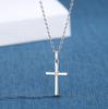 Sterling Silver 925 CZ Diamond Cross Necklace for Women [GAVU]