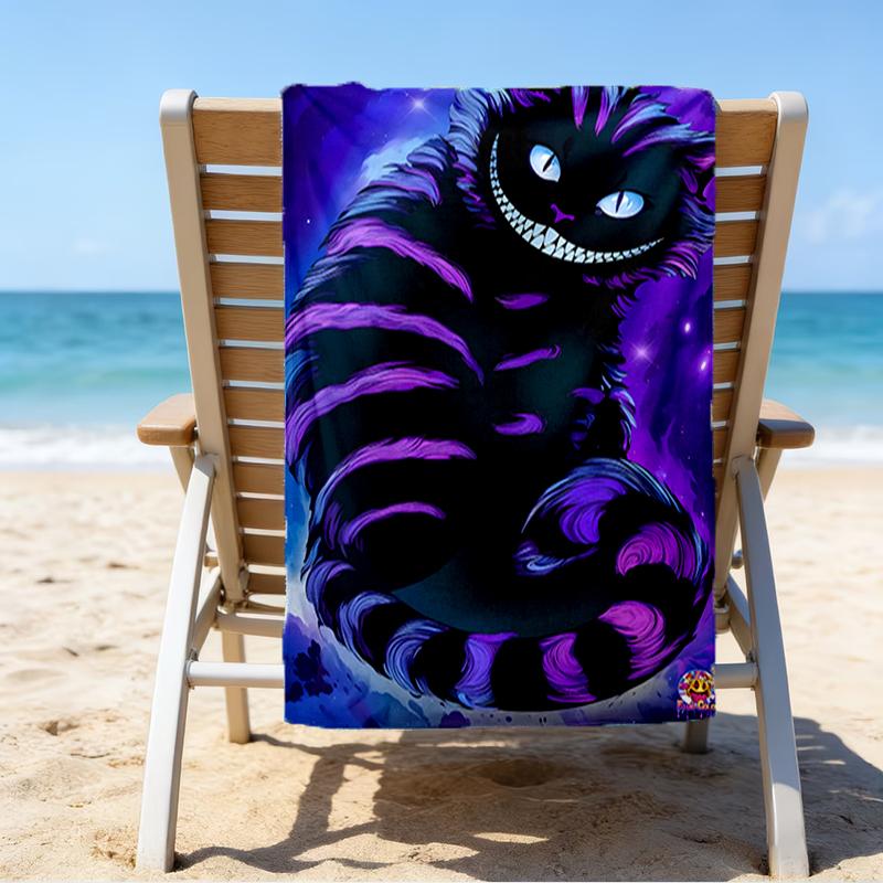 WonderlCat Fantasy Beach Towel - Soft, Absorbent Microfiber, Lightweight, Ideal for The Beach, Parties, Travel, Camping fan gifts