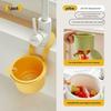Kitchen Sink Hanging Basket - Leak-Proof Vegetable Washer and Anti-Clog Draining Bowl with Storage Shelf.