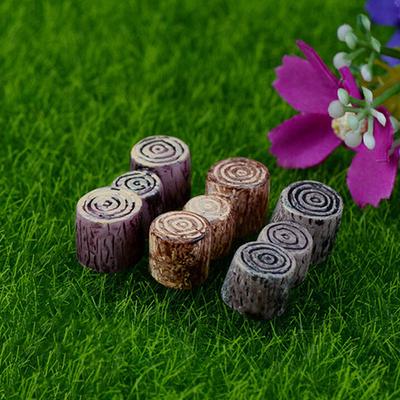 Diy Fairy Garden Miniature Resin Tree Stump Bridge Craft Micro Landscape Decor
