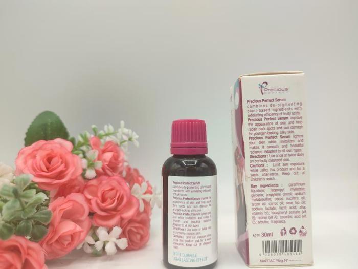 Sérum Éclaircissant - Précieux Perfect - 30ml - Acide De Fruits - Protection UV - Ingrédients Naturels