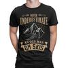 Casual TShirt Summer Never Underestimate an Old Man on Skis Hip Hop T Shirts  for Man Aesthetic Design Short Sleeve Top Tees