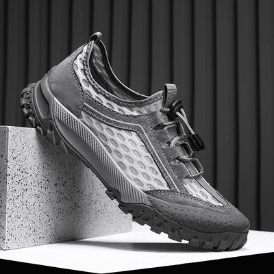Breathable Mens Sneakers Lightweight Man Mesh Casual Shoes Antiskid Leisure Walk Footwear Hollow Out Summer Loafers Slip On Shoe