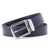 Belt Men'S Belt, Two-Layer Cowhide Zinc Alloy Pin Buckle Casual Men'S Leather Belt