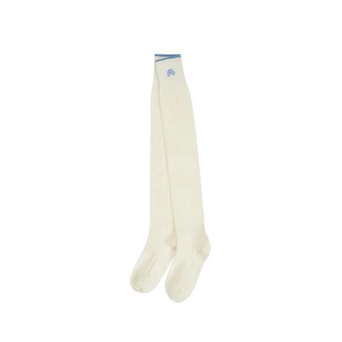 Wool Blended Over Knee Socks_Ivory