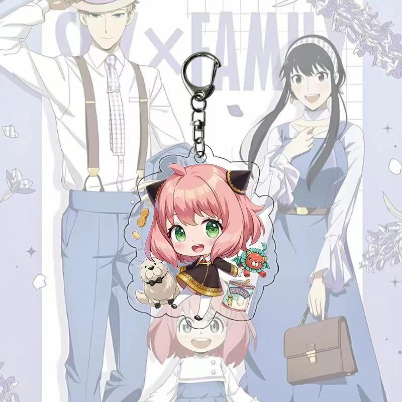 Cute Cartoon Spy Pretend Play Acrylic Keychain - პოპულარული საბითუმო გულსაკიდი