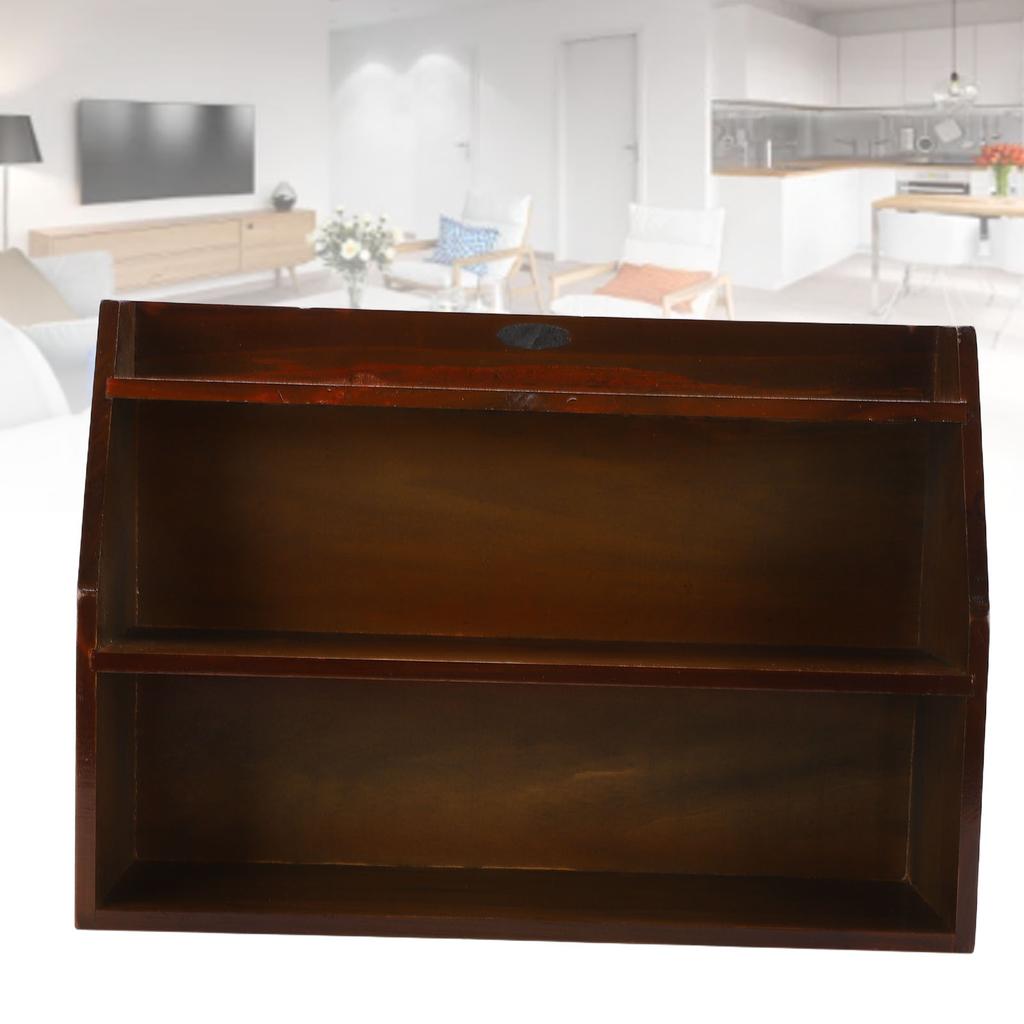   Wood Storage Rack Stable Minimalist Space Saving Wall Mounted Display Shelf for Teacups