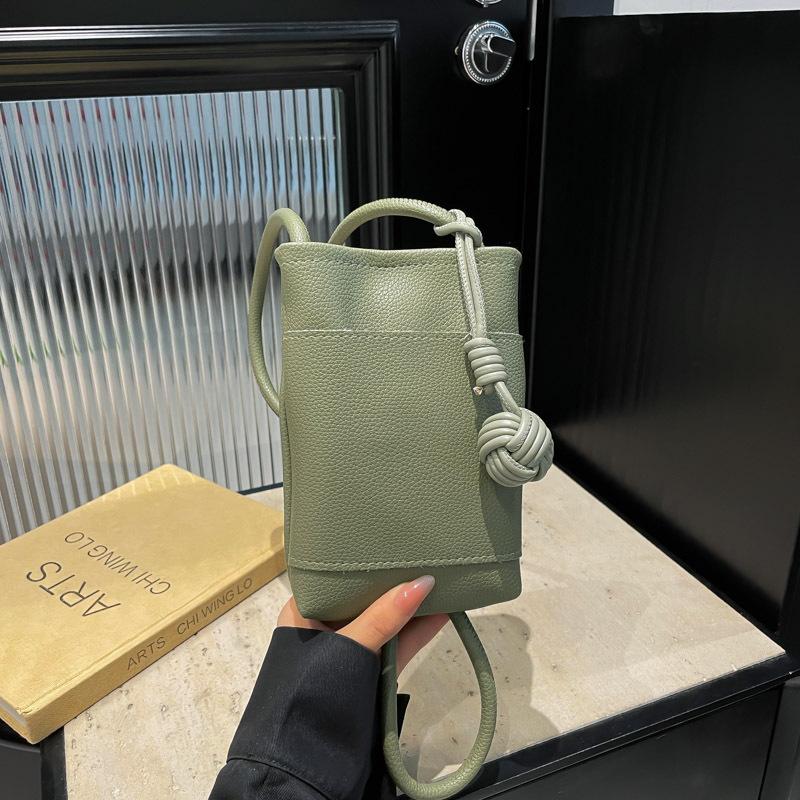 Women's Faux Leather Mini Square Bag 2026 Korean Style Solid Color Magnetic Closure Crossbody Phone Purse