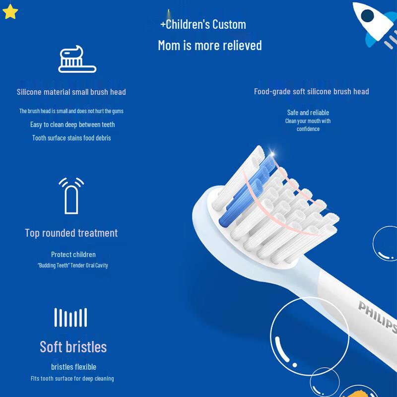 Philips Kids Sonic Electric Toothbrush with Bluetooth CN plug (adapter included)