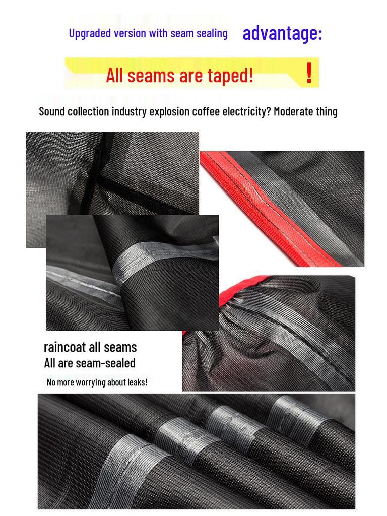 Summer Reflective Cycling Raincoat and Pants Set with Luminous Strips