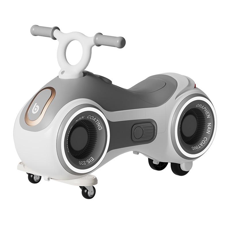 Peanut Twist Anti-Rollover Infant Glider with Silent and Universal Wheels for Boys and Girls